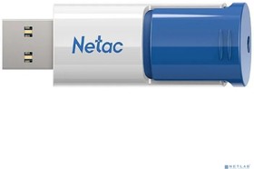 Фото 1/5 Netac USB Drive 512GB U182 Blue  NT03U182N-512G-30BL , USB3.0, сдвижной корпус, пластиковая бело-синяя