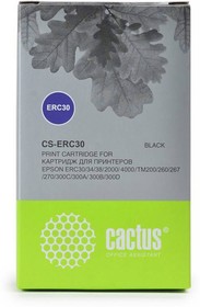 Фото 1/7 Матричный картридж Cactus CS-ERC30 черный для Epson ERC 30, 34, 38