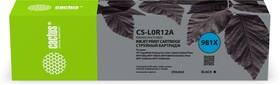 Фото 1/4 Картридж струйный Cactus CS-L0R12A 981Х черный пигментный (250мл) для HP PageWide 556dn Enterprise/586dn