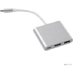 Bion Мульти переходник USB Type-C - HDMI/4K@30hz + USB-A (3.0) + USB Type-C ...