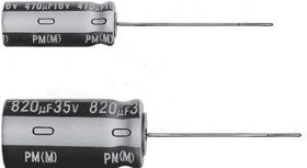 UPM1J102MHD6AA, Aluminum Electrolytic Capacitors - Radial Leaded 1000uF 63V 20% AEC-Q200