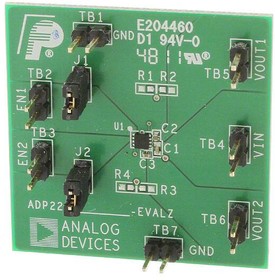 ADP223CP-EVALZ, Power Management IC Development Tools Dual 300mA LDO Evaluation Board