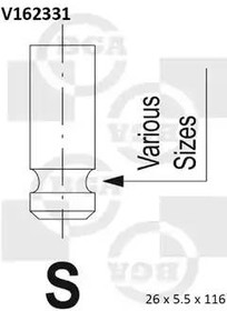 V162331 Клапан двигателя