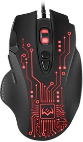 Фото 1/8 SVEN RX-G715 Игровая мышь чёрная (USB, 8 кнопок, 3200 dpi, SoftTouch, RGB-подсветка)