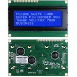 NHD-0420DZ-NSW-BBW, LCD Character Display Modules & Accessories STN- BLUE Transm ...