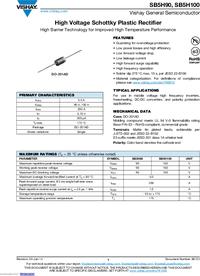 SB5H100-E3/54, Диод Шоттки 5А 100В в отв. [DO-204AR] (VS-50SQ100 ...
