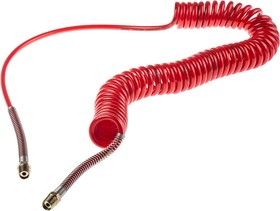 Фото 1/3 4m, Polyurethane Recoil Hose, with BSPT 1/4" Male connector