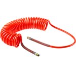 4m, Polyurethane Recoil Hose, with BSPT 1/4" Male connector