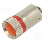 18271350, Индикат.лампа: LED; BA9S,T10; красный; пластик; 24ВDC; -20-60°C