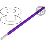 1854/19 VI001, Hook-up Wire 24AWG 19/36 PVC 1000ft SPOOL VIOLET