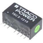 TEC 2-1215, Isolated DC/DC Converters - Through Hole 2W 9-18Vin 24V 83mA SIP8 Iso Reg