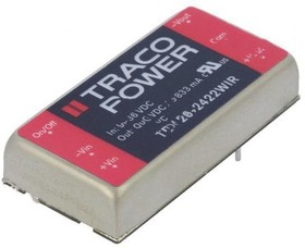 Фото 1/3 TEN 20-2422WIR, Isolated DC/DC Converters - Through Hole Product Type: DC/DC; Package Style: 2"x1"; Output Power (W): 20; Input Voltage: 9-3