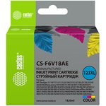 Картридж струйный Cactus CS-F6V18AE 123XL многоцветный (330стр.) (18мл) для HP ...