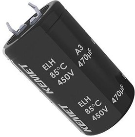 Фото 1/2 ELH107M400AR1AA, Aluminum Electrolytic Capacitors - Snap In 100uF 400V 20% 85C Snap in 25x25