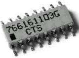 766141221GP, Resistor Networks & Arrays 220ohms 14Pin 2% Bussed