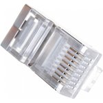 TWT-PL45/S-8P8C, Коннектор RJ-45 8P8C FTP Кат. 5e экранированный, универсальный ...