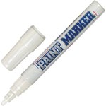 Маркер-краска лаковый (paint marker) MUNHWA, 4 мм, БЕЛЫЙ, нитро-основа ...