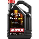 109762, Моторное масло 8100 X-CLEAN GEN2 5W40 синт 5л MOTUL