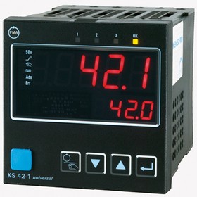 Фото 1/2 KS42-100-0000D-000, KS42 PID Temperature Controller, 96 x 96mm, 3 Output, 90 → 250 V ac Supply Voltage
