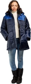 П Куртка женская утепленная Илекса темно-синяя/василек 410-20-7