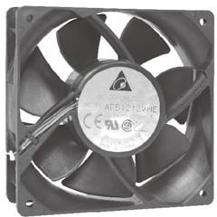 AFB1224H, DC Fans DC Tubeaxial Fan, 120x25.4mm, 24VDC, Ball Bearing, Lead Wires