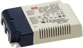 IDLC-25A-1050, Драйвер светодиода, 25.2 Вт, 24 В DC, 1.05 А, Постоянный Ток, 90 В