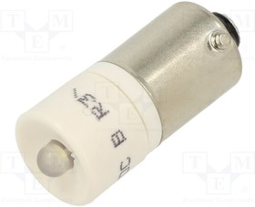 1860265W3D, Индикат.лампа: LED; BA9S,T10; белый; пластик; 48ВAC; 48ВDC; 3мм
