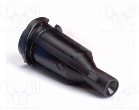 900-BTC, Plug; black; for syringes; polypropylene