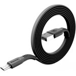 CAMZY-B01, CAMZY-B01_кабель micro USB черный плоский 1м 2А!\
