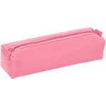 Пенал-тубус ПИФАГОР на молнии, ткань, пастельно-розовый, 20х5 см, 272260