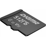 Флеш карта microSDXC 512GB Digma CARD30 V30 + adapter