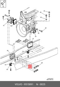 9515891, Проставка VOLVO