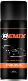 RM-SPR05, Грунт-эмаль по пластику Remix черный аэрозоль 520 мл