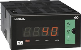 40T96-4-00-RR00-301 (EX 40T96-4-00-RR031, 40T96 On/Off Temperature Controller, 96 x 48mm, 1 Output Relay, 100 → 240 V ac/dc Supply Voltage