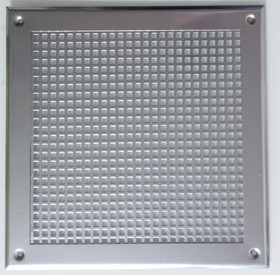 Вентиляционная решетка металлическая на саморезах 250x250 мм VRQ00253S