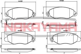 HP8352NY, Колодки тормозные дисковые передние FORD TRANSIT 00-