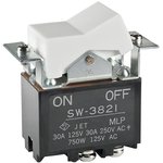 SW3821, Rocker Switches DPST ON-NONE-OFF