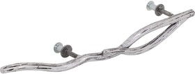 Фото 1/5 Мебельная ручка фурнитура Арт Бранч левая серебристого цвета 90066/серебро