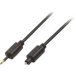CAGP25100BK20, Audio Cable, Digital, TosLink Plug - 3.5 mm Optical Jack Plug, 2m