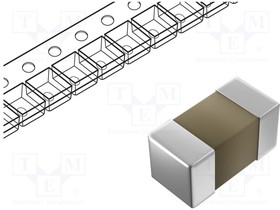 Фото 1/4 C0603X5R1C104K030BC, Конденсатор: керамический; 100нФ; 16ВDC; X5R; ±10%; SMD; 0201