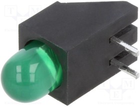 SSF-LXH100GD-01, LED; in housing; green; 4.85mm; No.of diodes: 1; 20mA; 60°; 2.2?2.6V