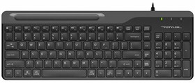 Фото 1/7 Клавиатура проводная A4TECH Fstyler FK25, USB, 103 кнопки, черная, 1530215