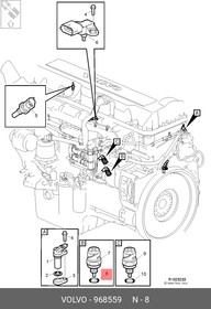 968559, Уплотнительное кольцо VOLVO