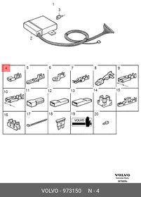 973150, Наконечник кабеля VOLVO