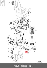 981586, Гайка самоконтр.M20 VOLVO