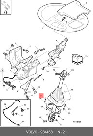 984468, Винт М6х40 VOLVO