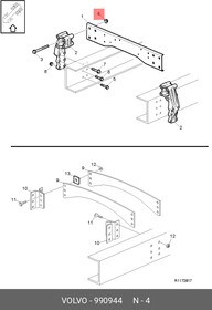 990944, Гайка М16х16 VOLVO