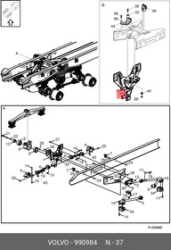 990984, Гайка M20*22,8 VOLVO