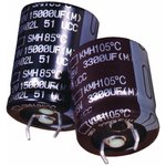 EKMH630VSN332MA25S, Aluminum Electrolytic Capacitors - Snap In 3300UF 63V