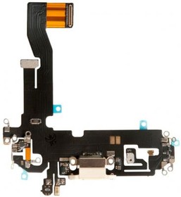 (iPhone 12) шлейф с разъемом зарядки для Apple iPhone 12, белый